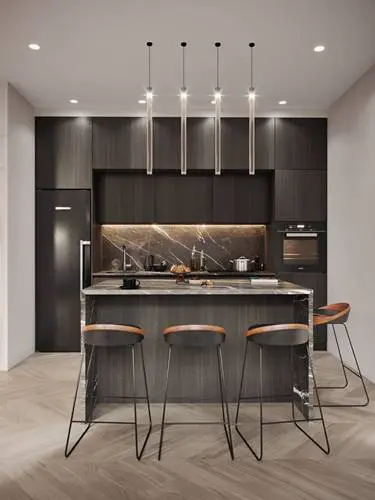 احدث تصميمات بار المطبخ