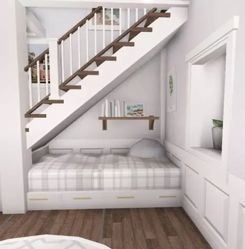 استغلال المساحة تحت الدرج