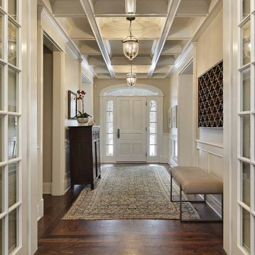 الإضاءة في مدخل الشقة