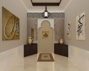 اختيار درجة لون هاديء في ركن الصلاة