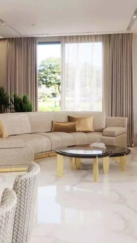 تنسيق الوان الكنب البيج مع الستائر 