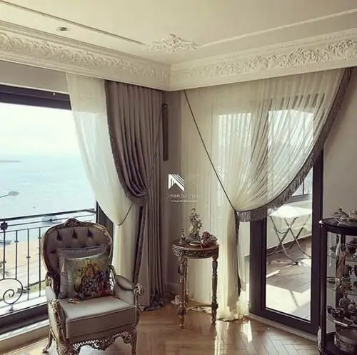 ستائر مودرن تركي شيفون