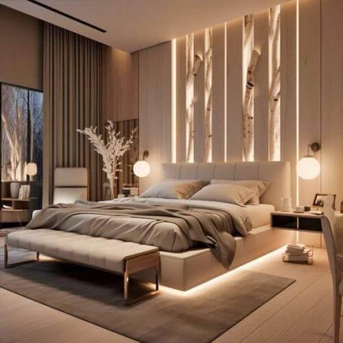 الوان دهانات غرف نوم رومانسيه بيج