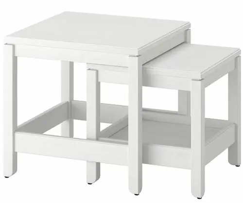 طاولات متداخلة