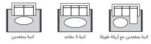 مقاسات سجاد