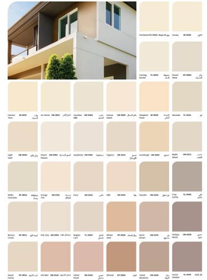 كتالوج دهانات خارجية