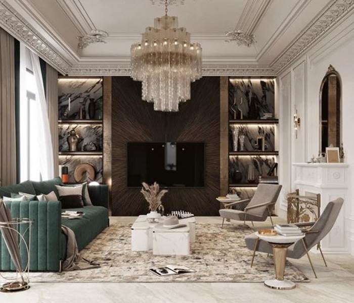 ديكور نيو كلاسيك للمجالس