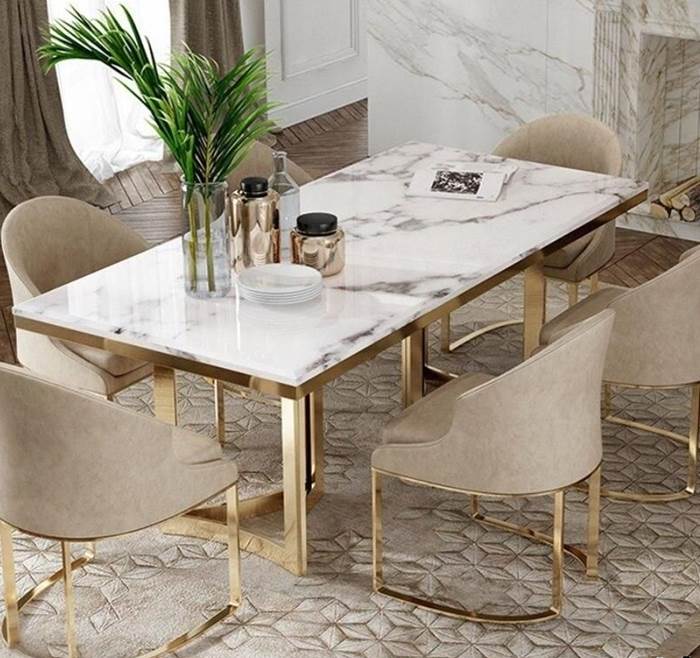 طاولات طعام رخام